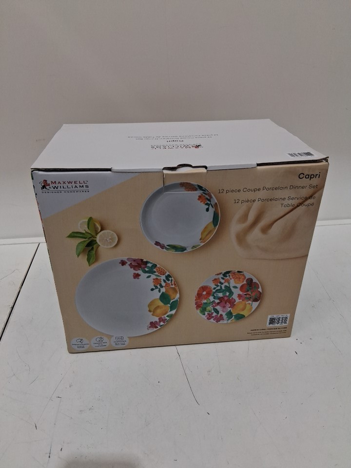 12pc Maxwell & Williams Capri Dinnerware Set - multi color floral (model: 1041712) image 2