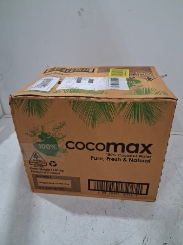 12PK COCOMAX 100% COCONUT WATER WITH NO ADDED SUGAR - 1000 ML EACH image 4