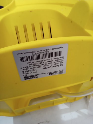 k'a'rcher k2 corded high pressure washer with k2 kit and water filter - 26ft hose - 1600PSI 1.25GPM - yellow - (model: k2 poco) image 5