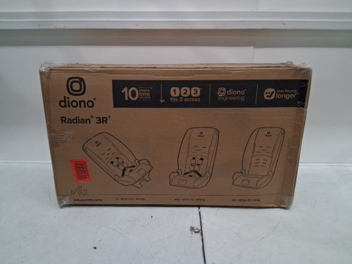 DIONO RADIAN 3R 3-IN-1 CONVERTIBLE REAR AND FRONT FACING CAR SEAT - 10 YEARS - JET BLACK (MODEL: 50640-NA-01) image 2