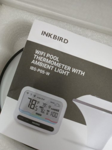INKBIRD wifi Solar Pool Thermometer with Ambient Light - white (model: IBS-P05R) image 5