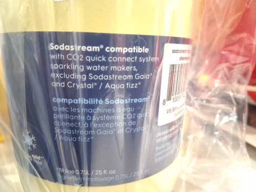 SodaStream Fizz & Go STAINLESS STEEL CARBONATING BOTTLE - 30OZ - Pastel Yellow image 4