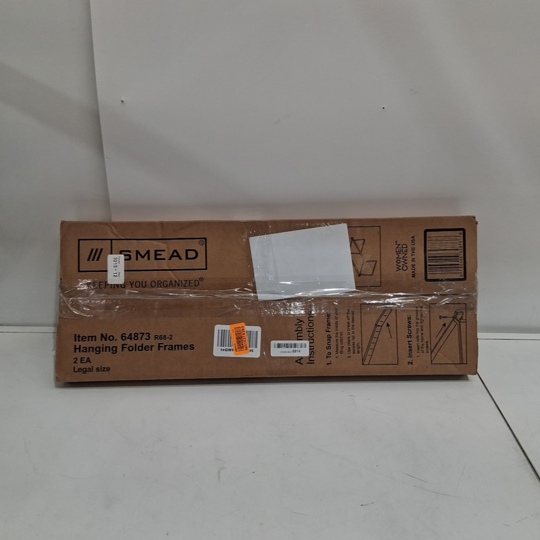 2PK SMEAD HANGING METAL FOLDER FRAMES - silver (MODEL: 64873) image 2