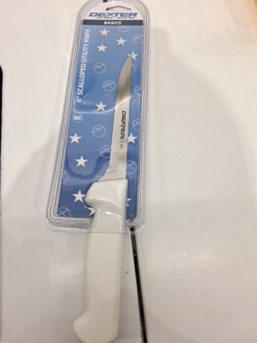 DEXTER SCALLOPED UTILITY KNIFE - 6" - WHITE - (MODEL:P94847) image 2