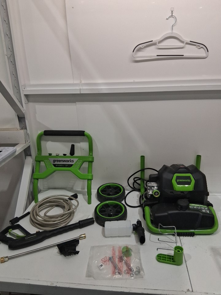Greenworks Cold Water Electric Pressure Washer - 2100PSI - green & black (model:GPW2100-1/ 6882100) image 3