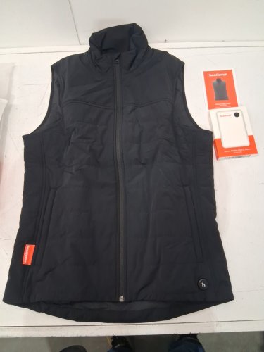 unisex heatlovers heated puffer vest with rechargeable battery pack  - MEDIUM - black image 3