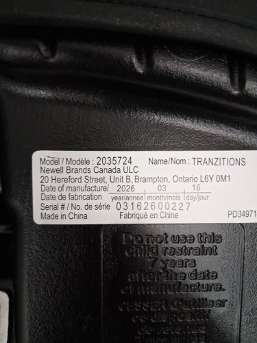 GRACO C20 TRANZITIONS 3-IN-1 HARNESS BOOSTER CAR SEAT - 100LBS CAP - BLACK (MODEL: 2035724) image 5