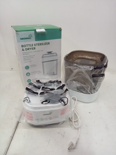 GROWNSY ELETRIC STEAM BABY BOTTLE STERILIZER AND DRYER - BLACK / WHITE image 2