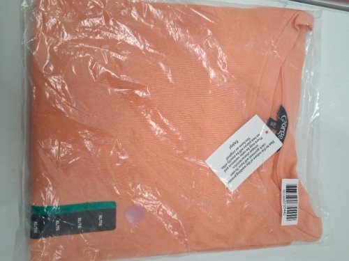 WOMEN'S GEORGE Short SLeeve Cropped T-SHIRT - EXTRA LARGE - PEACH - (STYLE:D34) image 2