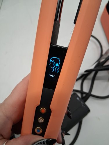 DYSON AIRSTRAIT WET TO DRY HAIR STRAIGHTENER - LIMITED EDITION APRICOT/ TOPAZ (MODEL: HT01) image 10