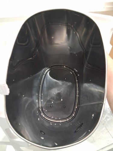 OVAL AUTOMATIC TOUCH FREE TRASH CAN - 13GAL - STAINLESS STEEL (model: tc-1350r-ss) image 3