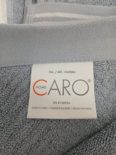 2pk caro home 100% cotton hand towels - 18" x 30" - blue herringbone/green (Style: 1945886) image 4