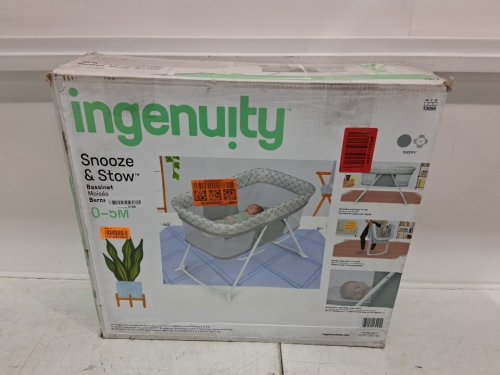 Ingenuity Snooze & Stow Rocking Portable Folding Bassinet - Sheppy (model: 13095) image 2