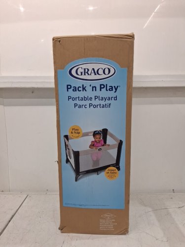 GRACO PACK N' PLAY playard portable foldable playpen - Oakley Black/White (model: 2084226) image 2