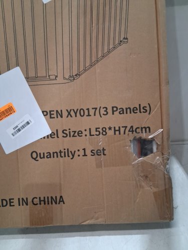 PATYWAGA 3-PANEL EXTRA WIDE BABY GATE, 29" X 23" - WHITE (MODEL: XY017-3P) image 3