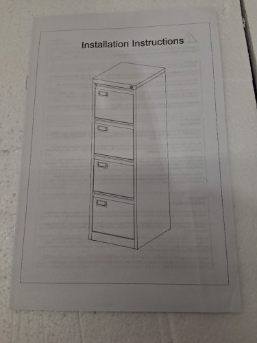 sisesol 4 drawer narrow vertical metal filing cabinet with lock - 50" x 15" x 18" - black - (model: dbuszk24529b) image 8