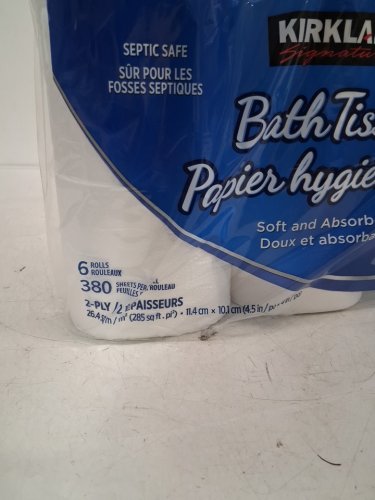 6PK Kirkland Signature 2-ply Wide Bathroom Tissue / Toilet Paper - White (Model: 6262016) image 3