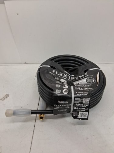 FLEXON FLEXTREME CONTRACTOR GRADE HOSE WITH GUARD & GRIP - 5/8" X 100FT - BLACK (MODEL: 1765024) image 2