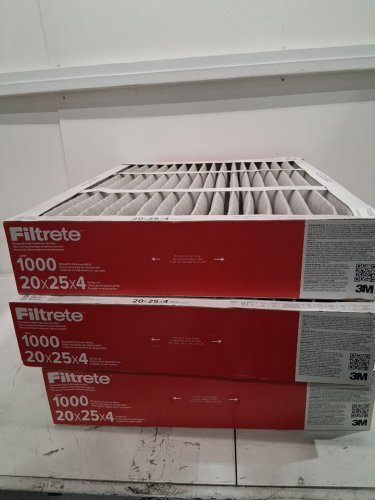 3pk 3m filtrete AC Furnace Air Filter - 20" x 25" x 4" image 5