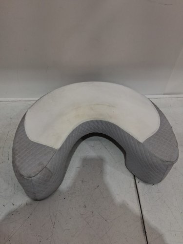 EUHAMS Ergonomic Memory Foam Side Sleeper Pillow with removable/washable cover - GREY/WHITE (MODEL: P253) image 6