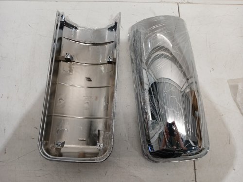 2pc torque chrome mirror cover replacements for freightliner Cascadia trucks 2008-2015 - chrome (model: TL28713) image 2