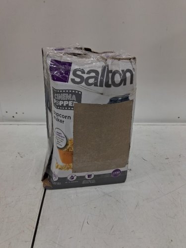 SALTON CINEMA POPPER HOT AIR POPCORN MAKER - WHITE/BLACK - ( model: CP1750) image 2