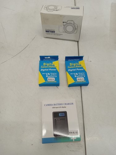 3pc Battery and LCD USB Charger Replacement for various Nikon models - (model:en-el12) image 3