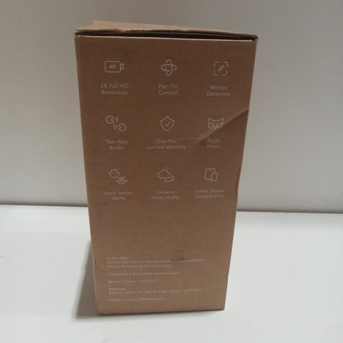 nooie 360 Cam 2 Full-range Motion Tracking 2K wifi Camera - 1080P - works with Alexa - white (Model: IPC100C) image 6