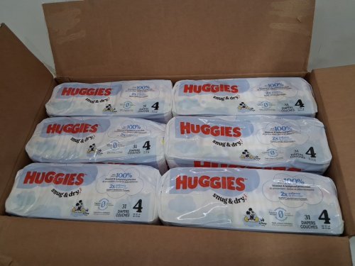 186pk huggies snug and dry diapers - size 4 (22-37lb) - disney mickey mouse (model: 56412) image 3
