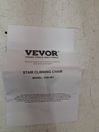 VEVOR Foldable Aluminum EMS Stair Climbing Chair with 2 wheels - 350LBS CAP - (Model: YHR-W1) image 4