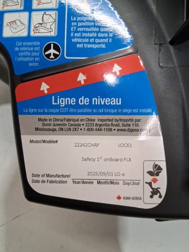 SAFETY 1ST onboard flx infant car seat 4-35lbs - grey/black (model: 22242chay) image 11