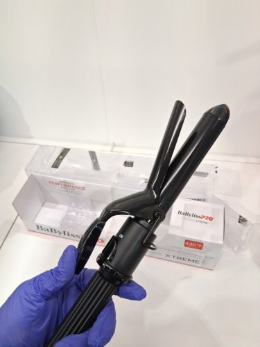 BABYLISSPRO CERAMIC CURLING IRON WITH SPRING HANDLE - 1" - BLACK (MODEL: BABC100SNC) image 4
