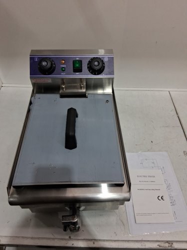 IPROODS ELECTRIC DEEP FRYER WITH  BASKETS, TEMPERATURE CONTROLN AND TIMERS, 10.5QT - 17.72" X 11.02" X 11.22 image 3
