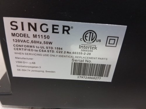SINGER Lightweight & Portable Sewing Machine With 45 Stitch Applications - Black (model: m1150) image 6