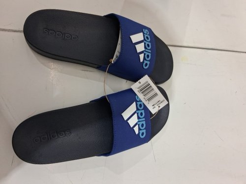 kid's adidas adilette shower k slides - 5 - navy blue/royal blue (style: ie2606/1977796) image 3