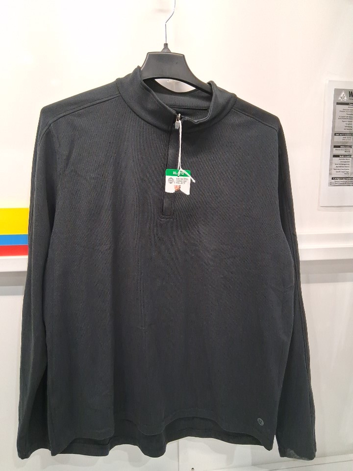 Mondetta Men's QUARTER ZIP PULLOVER - EXTRA LARGE - BLACK - (STYLE:1926637) image 2