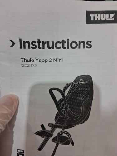 Kids Thule Yepp 2 Mini 5-Point Harness Easy to Mount Bike Seat - 33 LBS Max - Mid Blue (Model: 12041102) image 3