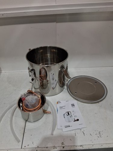 garvee Stainless Steel Distiller Home Brewing Kit with Copper Tube & Build-in Thermometer - 19L (5 Gal) - stainless steel (model: pho_0zvvgk7e) image 4