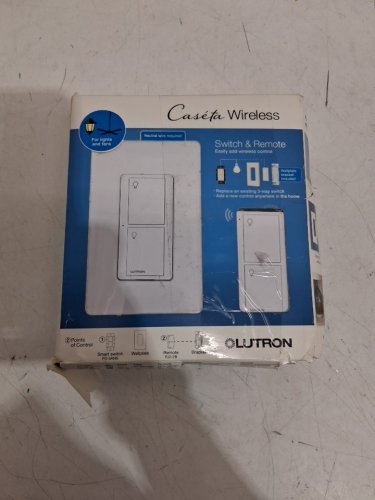 LUTRON CASETA SMART 3-WAY SWITCH KIT WITH REMOTE - COMPATIBLE WITH ALEXA, APPLE HOMEKIT, RING & GOOGLE ASSISTANT - SMART HUB REQUIRED - WHITE (MODEL: P-PKG1WS-WH) image 2