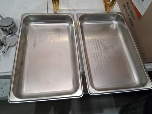2PK VEVOR Round Stainless Steel Chafing Buffet Dish Set - 4QT - SILVER (MODEL: DT-C1036) image 7