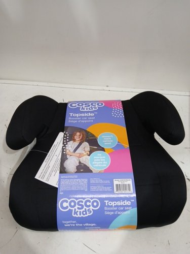 Cosco Kids Topside Lightweight Backless Belt-Positioning Booster Car Seat - 40-100LB MAX- BLACK (MODEL: ‎22976CBLK6) image 2