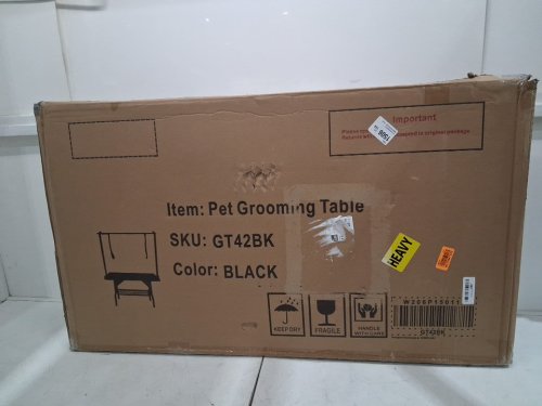 TRODEP Foldable Pet Grooming Tables with Adjustable Arm Noose Storage Mesh Tray - 330lbs capacity - 42" - black (model:GT42BK) image 2