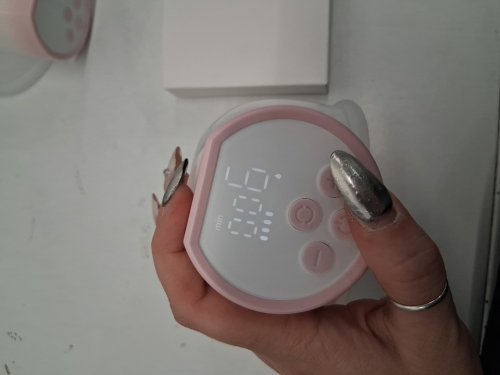 MOMCOZY DOUBLE WEARABLE HANDS FREE BREAST PUMPS - WHITE/PINK (MODEL: S12 PRO-V) image 5