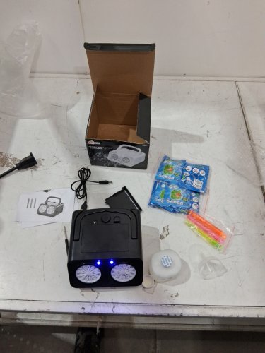 SHCKE Automatic Bubble Machine with 2 Fans - 20000+ Bubbles Per Minute - black  (model: 553) image 2