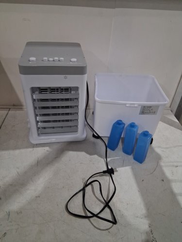 zorblent portable 4-in-1 Air Conditioner with 3 icepacks - 12l tank, 3 speeds, 70w - white (model: GDS-620) image 3