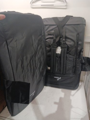 2PK SPORTNEER PORTABLE FOLDINNG STADIUM SEATS WITH SHOULDER STRAPS - BLACK (MODEL#: Y21-80600-34) image 5