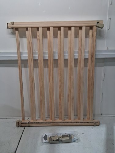EVENFLO WALK-THRU TOP OF STAIRS extra wide BABY & PET GATE - 32" x 30" - 48" - NATURAL WOOD brown (MODEL: 1050500 1050) image 3