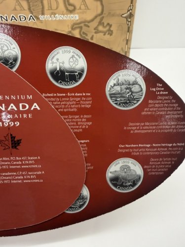 13PC The Royal Canadian Mint Millennium Canada 1999 Coin Collection image 7