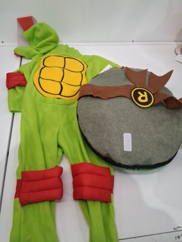 3PC RUBIES TEENAGE MUTANT NINJA TURTLES RAPHAEL COSTUME - 2T - RED/GREEN image 2