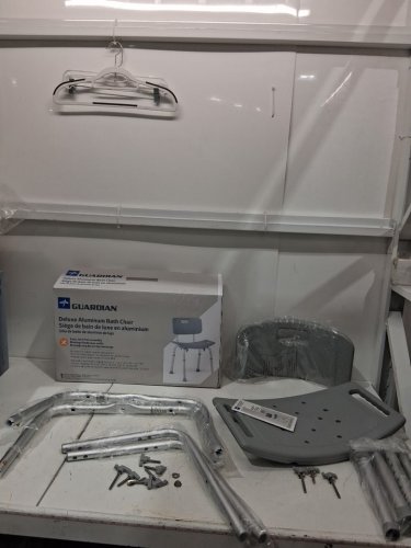 MEDLINE GUARDIAN DELUXE ALUMINUM BATH CHAIR - 400lbS CAP - Grey (MODEL: G2-101KRX1) image 2